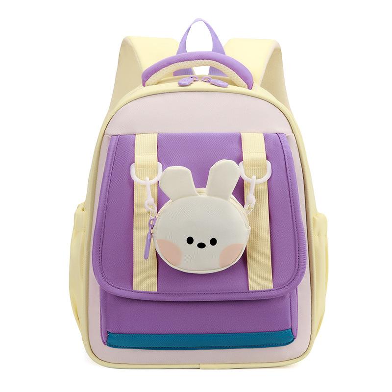 Primary school students grades 1-2 schoolbag cartoon large-capacity backpack boys and girls high-value spine protection student schoolbag