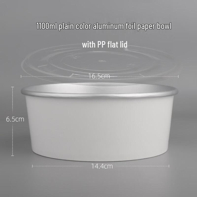 Disposable Aluminum Foil Takeaway Bowls with PP Lids