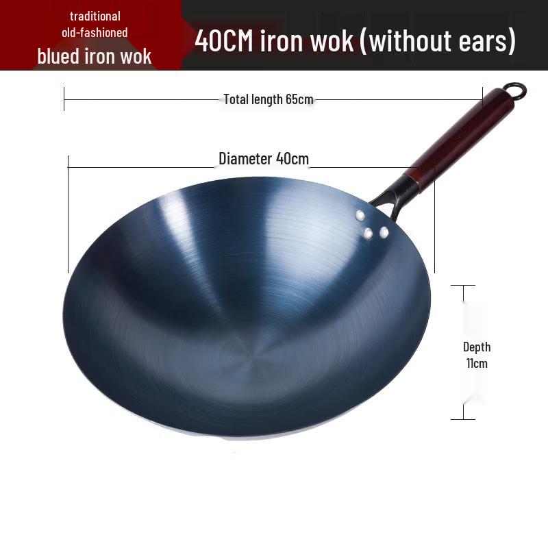 

Traditional Blued Iron Wok