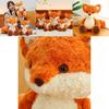 Adorable Running Fox Plush Toy Cute Fox Doll For Sleep And Birthday Gift 30cm 45cm 65cm