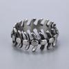 Titanium Steel Durable Colorfast Dragon Bone Design Trendy Retro High Street Ring for Men