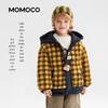 MOMOCO Boy's Winter Plush Lined Color-Block Jacket