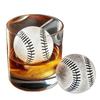 2/4 Grid Silicone Whiskey Ice Ball Maker Mold with Built-In Funnel 3D Baseball Shape Easy Fill And Release for Unique Ice Cubes