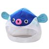 Stofftier Plüschmütze Cartoon Kugelfisch Klappohrenmütze Halloween Cosplay Kopfbedeckung