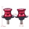 8mm Motorcycle Swingarm Spools Aluminum Zinc Zinc Alloy Rear Swingarm Stand  for GSX250R