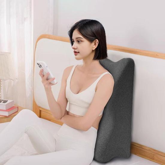 Yousheng Couples Pillow Wavy Wedge Pillow for Chest Back Relief Memory Foam Butt Cushion Ergonomic Posture Support Multi-Functional Bed Pillow