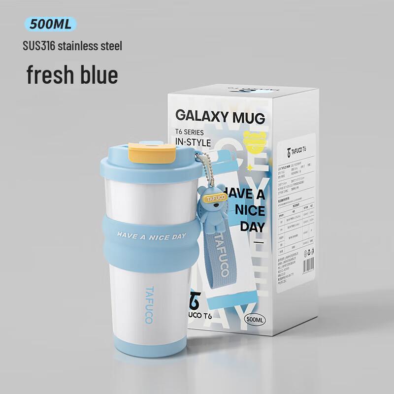 TAFUCO 316 Stainless Steel Kids Insulated Straw Water Bottle