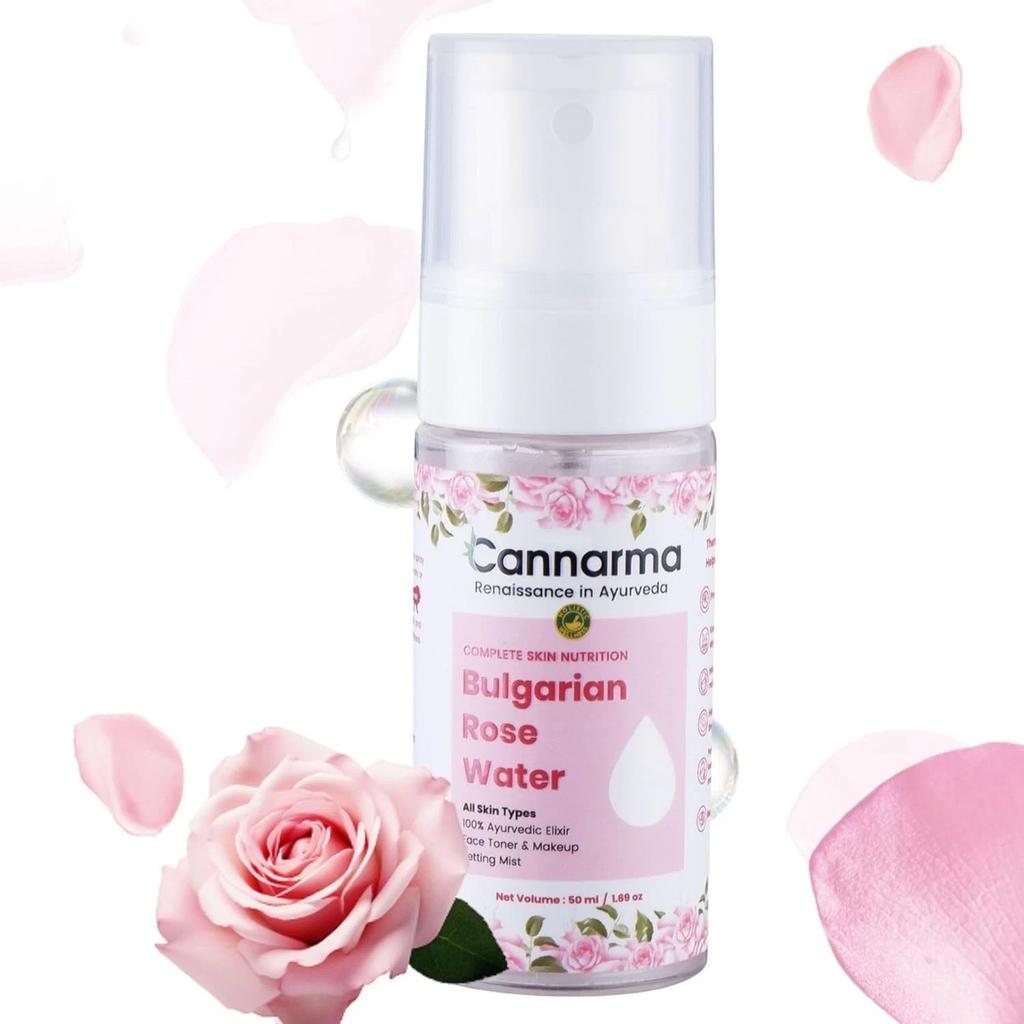 Cannarma Bulgarian Rose Water For Glowing And Hydrates Skin 50ml