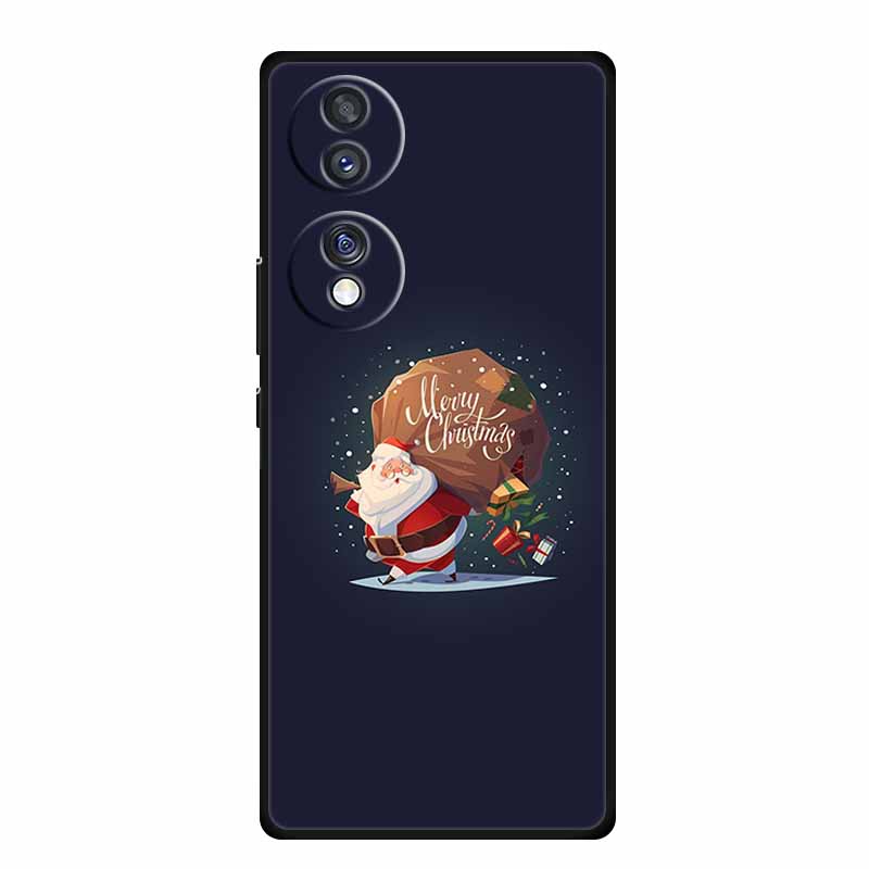 Case For Honor 70 Pro Plus Christmas Soft Silicone TPU Phone Back Cover For Huawei Honor 70 Pro+ Honor70 Lite Cartoon Capa Funda