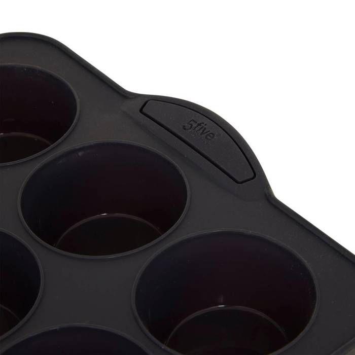 5five - moule 12 muffins silicone "silitop" gris