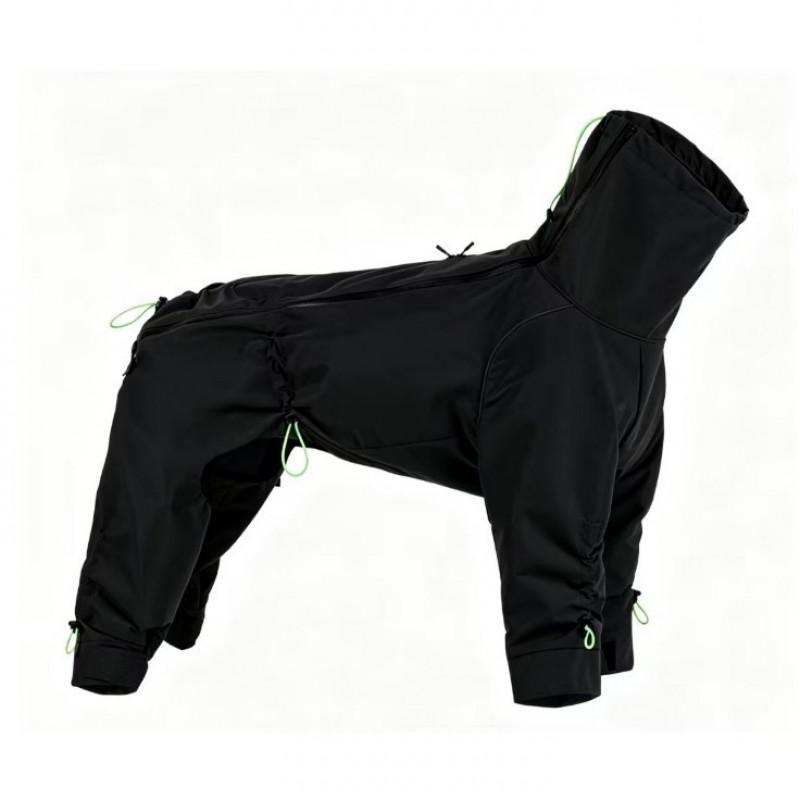 4-Leg Dog Raincoat Medium To Large Breeds Waterproof Windproof Outdoor Pet Jacket In Yellow Green Black
