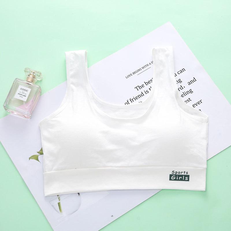 Girls' Cotton Training Bra for Teens: Padded, Wire-Free, Comfortable Vest