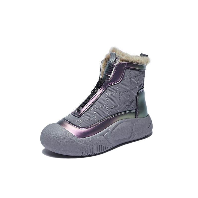 Fleece High-top Snow Boots for Women's Winter New Student Ins Korean Version of Warm and Casual Thick Bottom XW5812