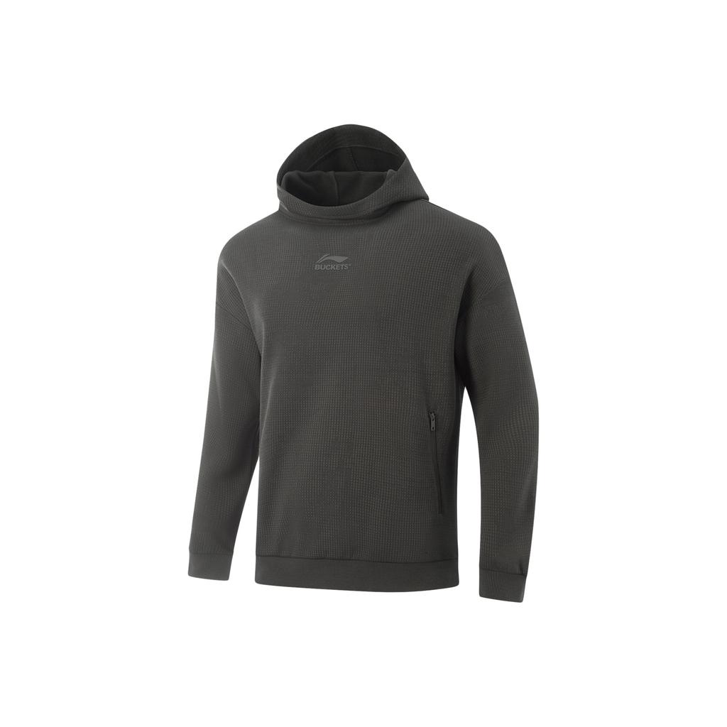 Li Ning JB Series Loose Fit Hooded Letter Logo Sweatshirt Men sweatshirt AWDV543-2