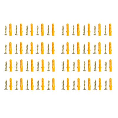 20/40pcs Plastic Drywall Wall Anchors with Screws Wall Plugs Expansion Bolt for Wallboards Concrete Pciture Hanging