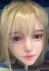 Figure Head Only Silicone Head Head Only Wig Type 2 Types of Connection Wig Type Number 100% GJ-013