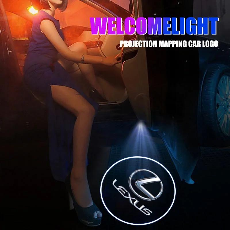 MES5 For Lexus F SPORT ES RX NX LS UX LM LX GX LC RZ IS CT Car Door LED HD Welcome Courtesy Shadow Projector Lamp Logo Light