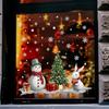 Electrostatic UV Christmas Tree Snowman Rabbit Electrostatic Adsorption Glass Stickers Are Suitable for Christmas Decoration