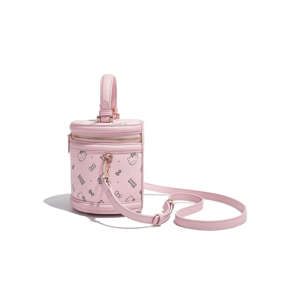 New Sanrio Hello Kitty PU Bucket Bag, Shoulder Bag, Crossbody Bag, Handbag Women's Pink/Milk Tea SHHF41270