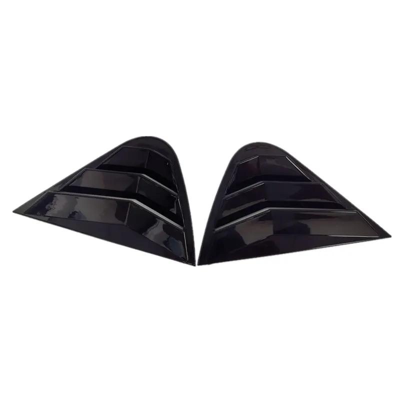 For Seat Ibiza 2008 2009 2010-2012 ABS Plastic Rear Window Quarter Louver Scoop Cover Side Vent Trim Car Adhesive Accessories
