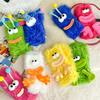 3D Monster Plush Socks, Soft Cartoon Character Socks with Face, Cute Novelty Gift.