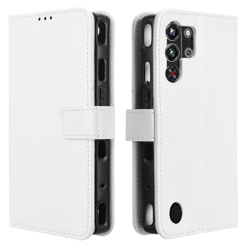 For ZTE nubia Red Magic 10 Pro+ 5G/10 Pro 5G Case PU Leather Diamond Texture Wallet Phone Cover