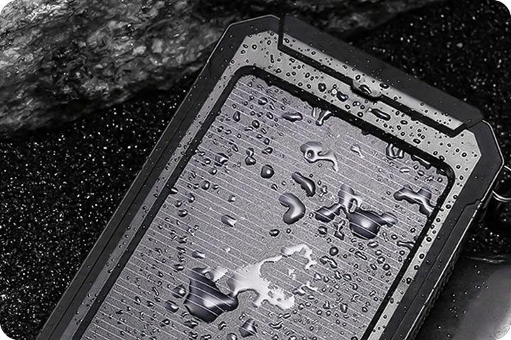 Power Bank Ładowarka Solarna 2Xusb Turystyczna+Etui Wodoodporne Na Telefon