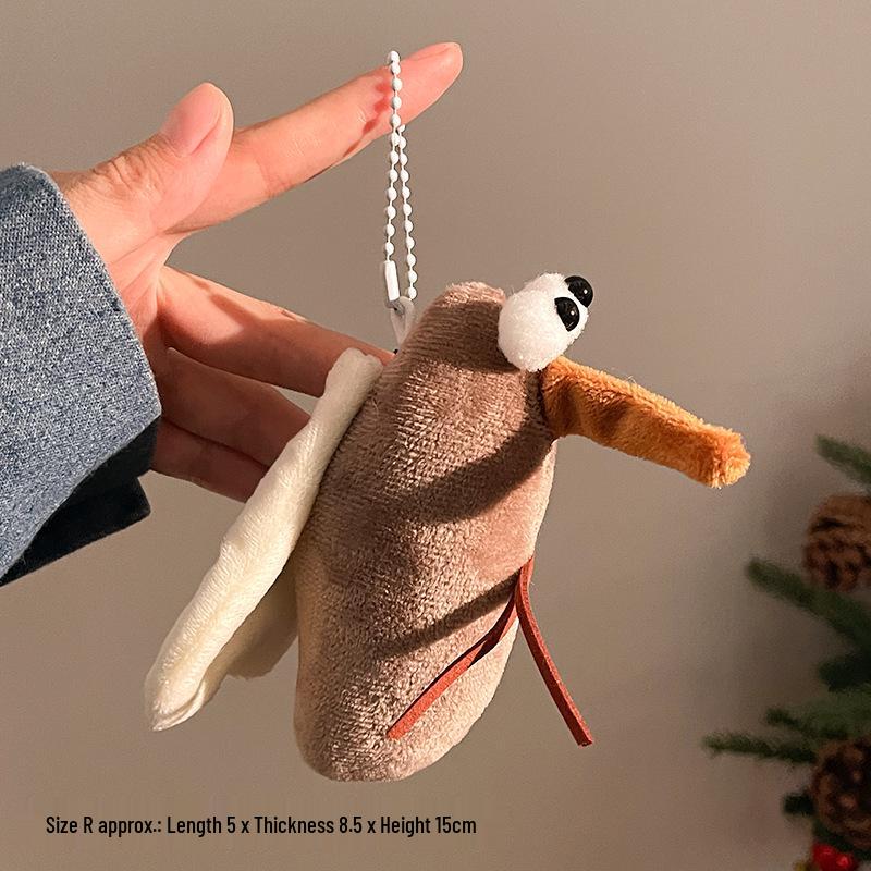 Mosquito-Shaped Plush Hanging Ornaments - Fun Keychain Charms & Small Toy Gifts