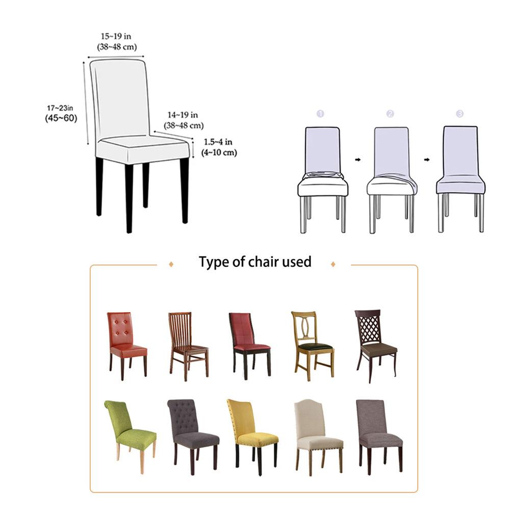 Embossed Stretch Dining Chair Cover with Back Jacquard Velvet Covers for Chairs for Kitchen Extensible Cover Chairs Wedding Home