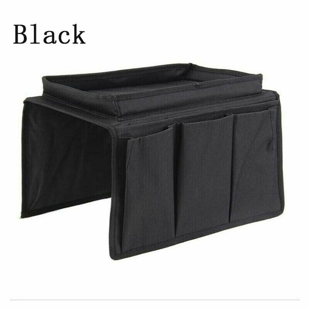 Non-Slip Sofa Armrest Organizer with Cup Holder Tray, Chair Arm, TV, Remote, Recliner Couch, Armchair, Bedside Storage