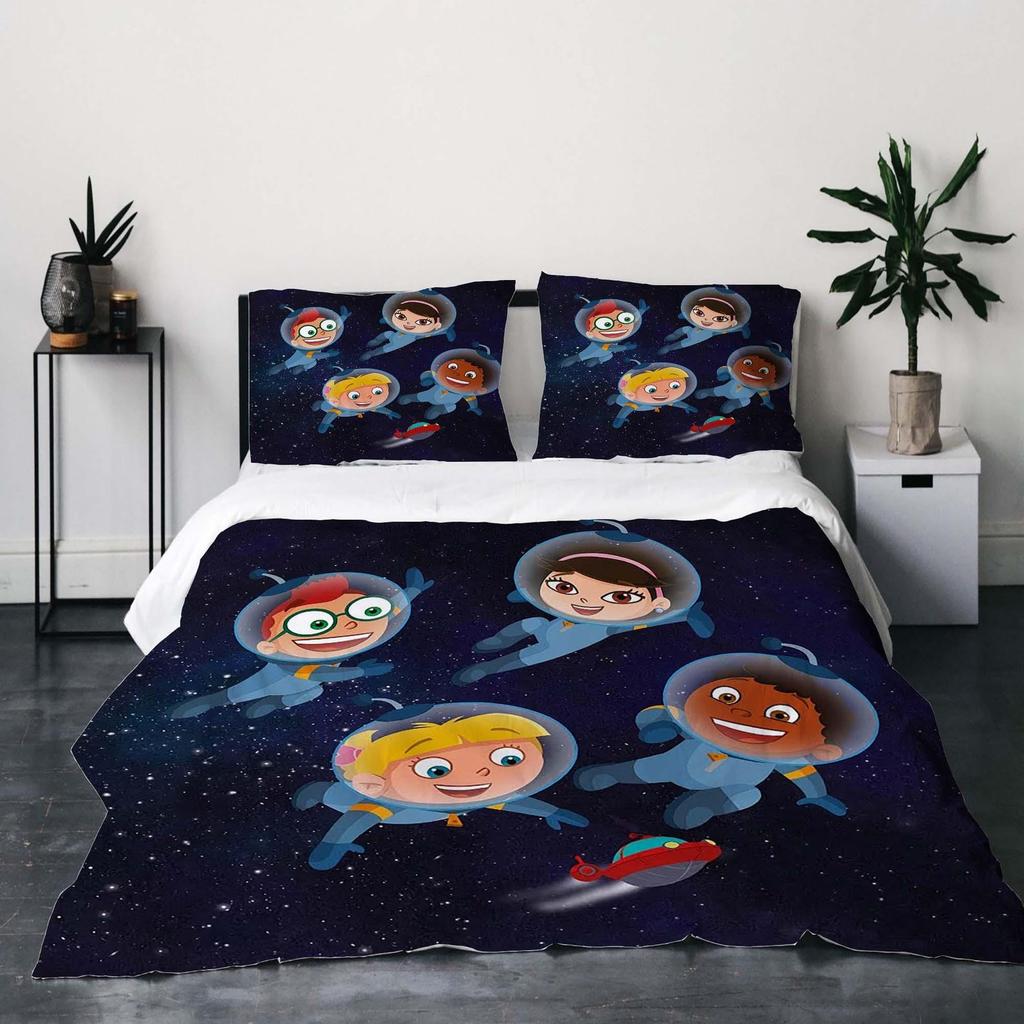 Christmas Gift 3-Piece Little Einsteins Duvet Cover Bedding Set,Queen Size, Includes Quilt Cover, Pillowcases, Machine Washable.