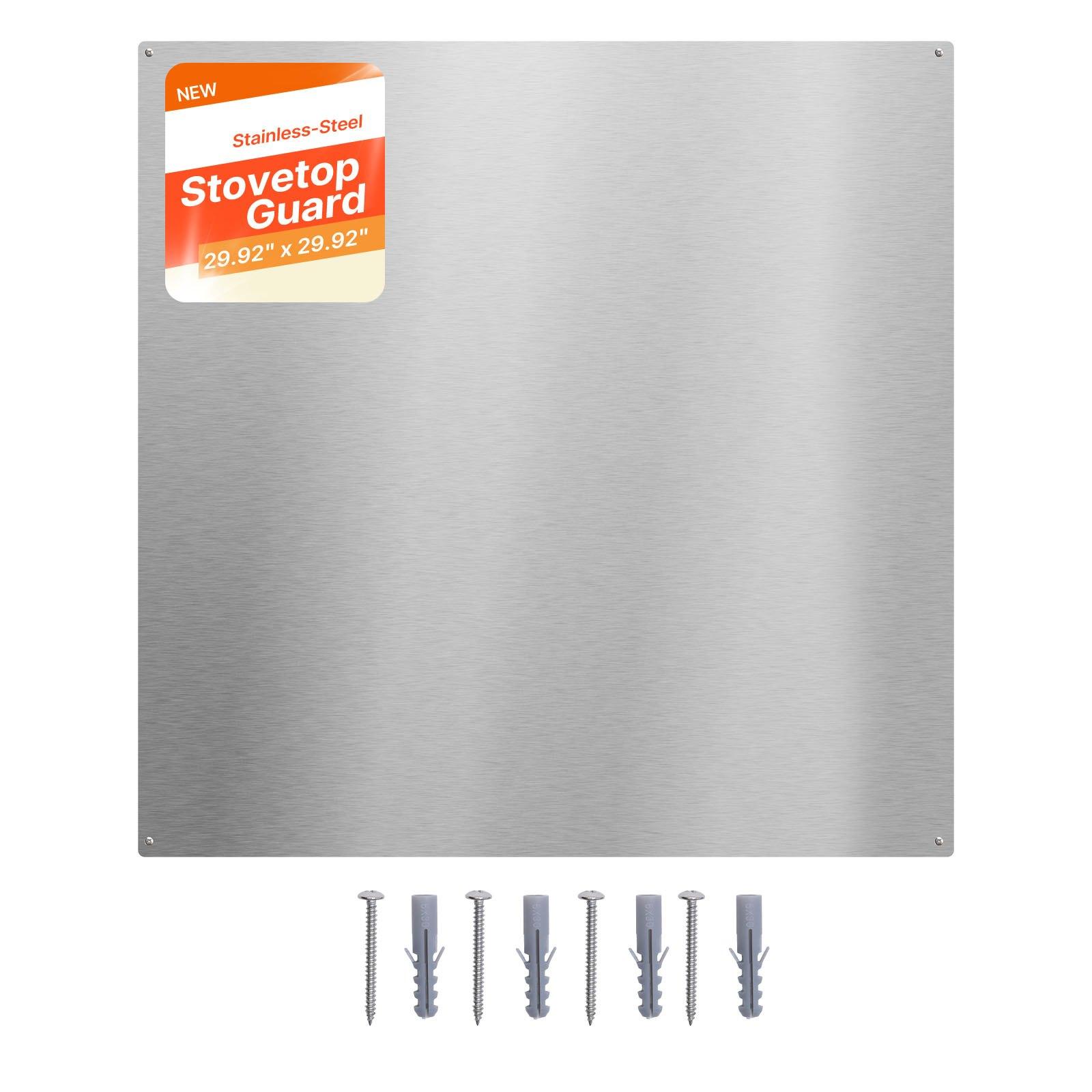 VEVOR 76x76 cm Stainless Steel Backsplash