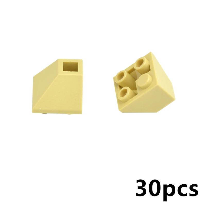 30 Stuks Hellingssteen 2x2 45 Omgekeerd Dubbel Doe-het-zelf Verlicht Dak Bouwstenen Monteert Deeltjes Leduo Speelgoed Compatibel Met 3676