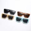 Clearance retro large frame square sunglasses metal hinge Internet celebrity street sunglasses ins simple glasses s