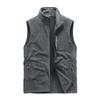 2025 Windproof Fleece Vest - Velvet-Lined, Thick, Warm, Stand-Up Collar, Sleeveless for Autumn & Winter