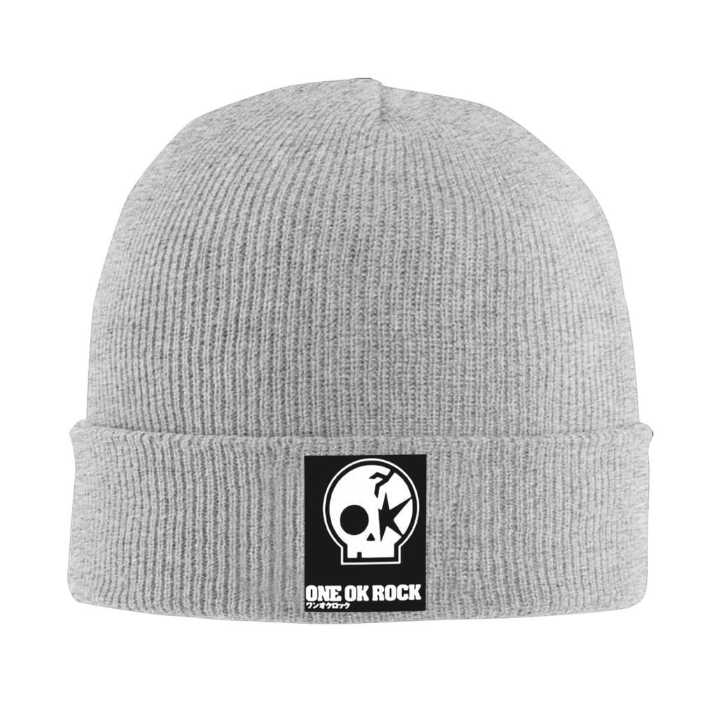One Ok Rock Tulisan Japan  Warm Knitted Cap Hip Hop Bonnet Hat Autumn Winter Outdoor Beanies Hats for Unisex Adult