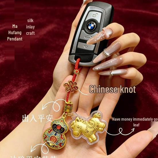 999 Pure Gold Good Luck Gourd Phone Lanyard – Perfect Gift for Prosperity and Small Businesses