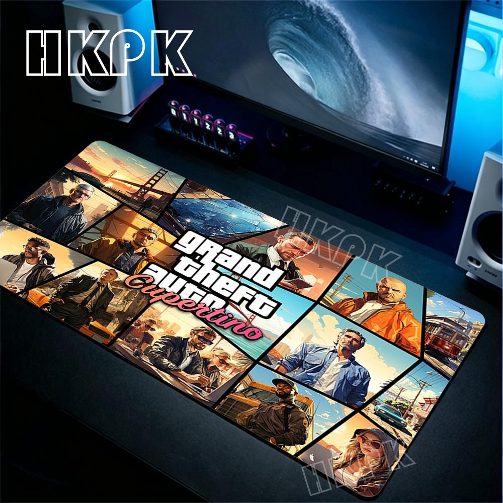 XL Grand Theft Auto GTA Επιφάνεια Ποντικιού Παιχνιδιάρικη Υπολογιστή Γραφείου Αξεσουάρ Mousepad Αντιολισθητικό Λάστιχο Μεγάλο Χαλάκι Δώρα για φίλους