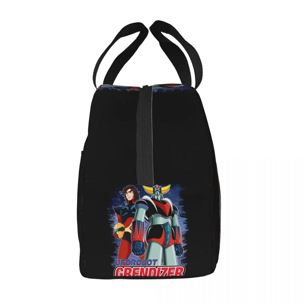 Goldorak Grendizer Actarus Isolierte Lunchtasche für Picknick UFO Roboter Goldrake Auslaufsicher Thermokühltasche Bento Box Frauen Kinder