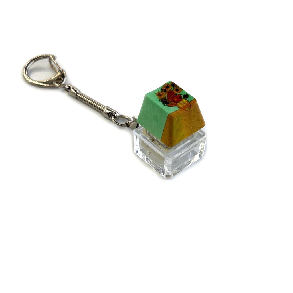 Decompression Keychain Mechanical Keyboard Button Keyring Fingertip Key Cap Pendant Antistress Toy