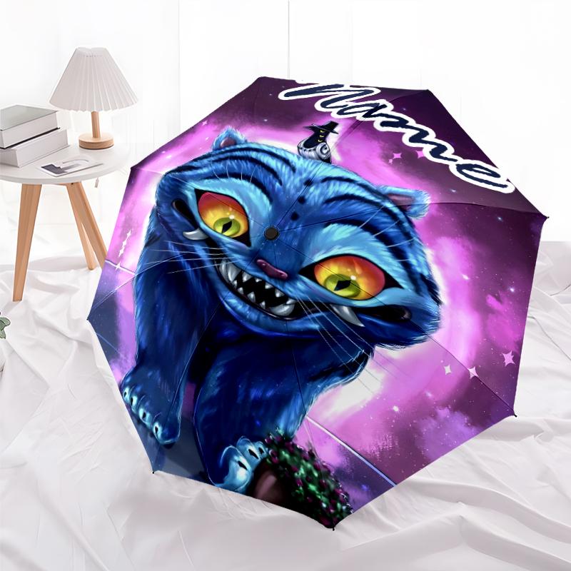 Personalized Name K-KPop Demon Hunters Print Umbrella - Automatic Open/Close, Eight-Rib Durable Frame, Automatic Folding Umbrella