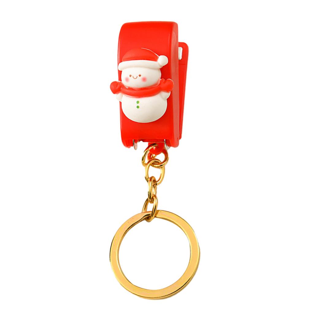 Stapler Multipurpose Cute Cartoon 10 Sheets Capacity Small Manual Table Stapler with Keychain for Christmas Present School