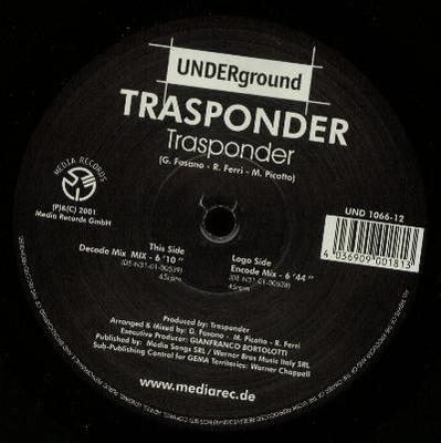 12inch Record TRASPONDER - Trasponder UND106612 Underground 2001 Germany Dance & Electronica Used