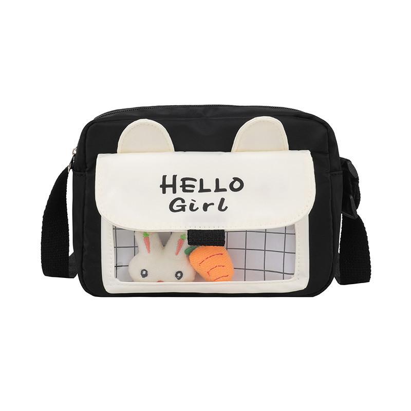 Canvas Mini Crossbody Bag For Women With Zipper Closure And Inner Pocket For Daily Use