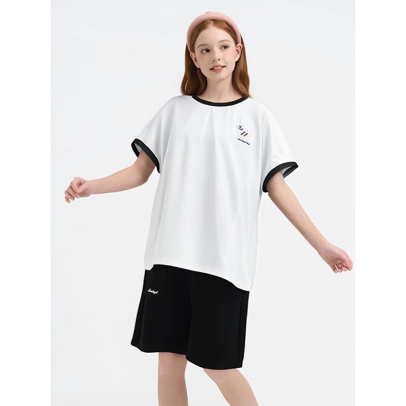 Montagut Girls  Color-Block Sports Vest & Shorts Set 140