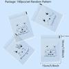 100PCS Transparent Self-adhesive Candy Gift Bags Cute Bunny Cat Bear Animal Bread Toast Cookies Baking Packaging Bag Supplies
