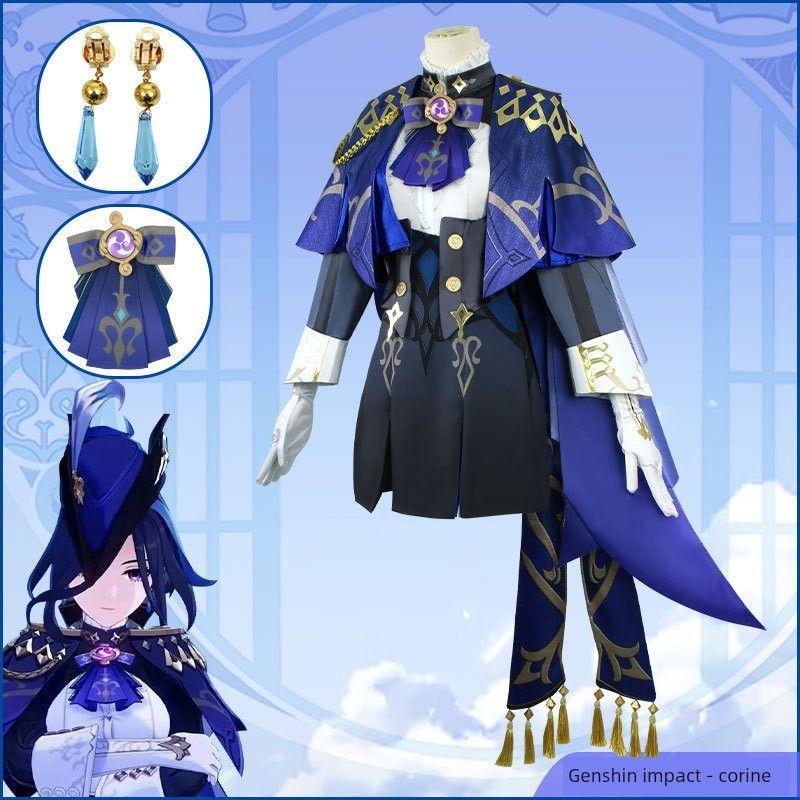 Genshin Impact Cosplay Costume Clorinde Game Replica Cosplay Anime Costume Cosplay Outfit