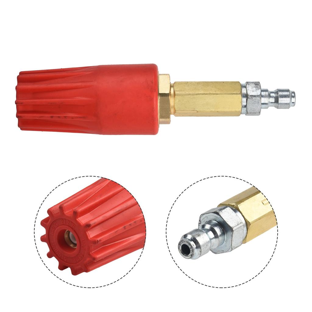 Cleaning Power Rotating Nozzle Dirt Pressure Washer Red