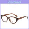 Vintage Cat Eye Black Frame Nonreflective Glasses With Blue Light Filter For Women