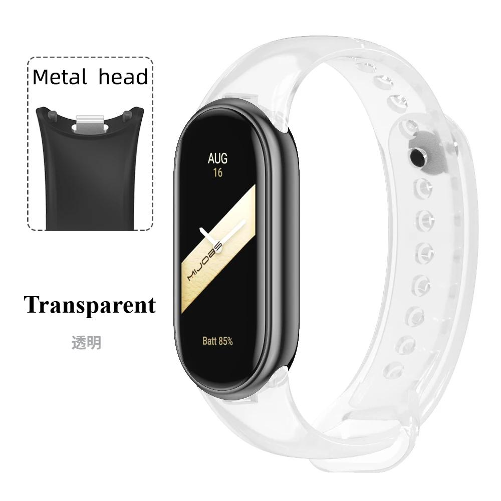 Sport Silicone Strap for Xiaomi Mi Band 9 NFC Replacement Bracelet Belt for Xiaomi Mi Band 8/9/10 Wriststrap Smart Watch Accessories